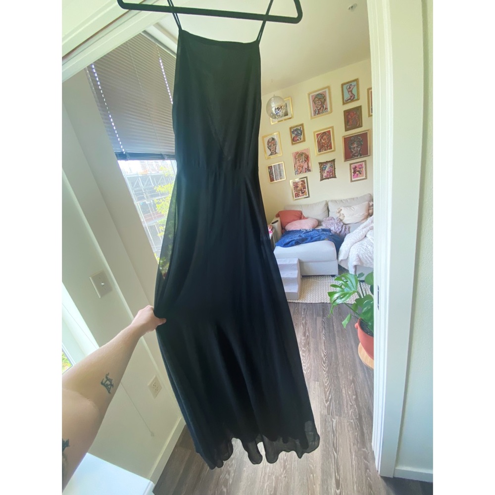 Lulu's Elegant Black Maxi Dress - Picture 3 of 8